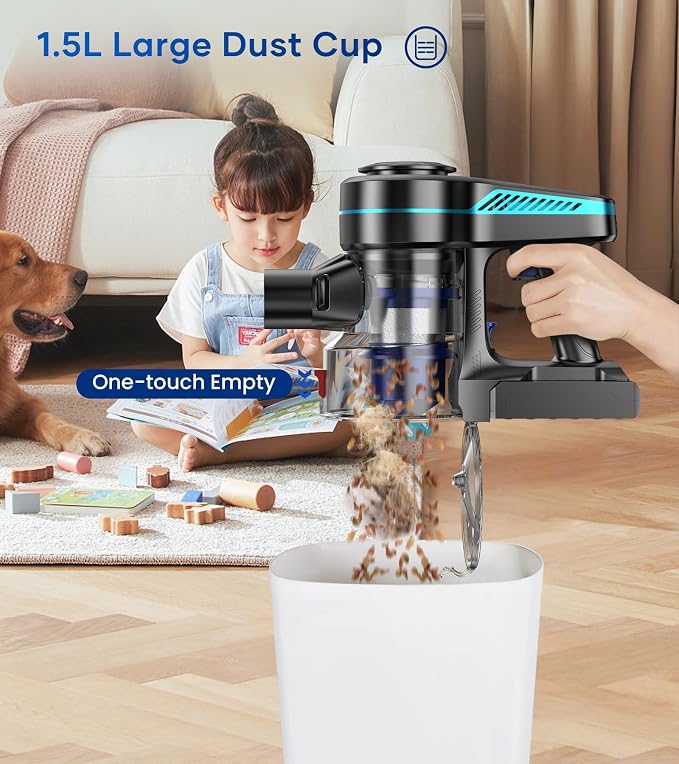 NADALY Cordless Vacuum Cleaner for Home, 8-in-1 Powerful Stick Vacuum Cordless - Image 6
