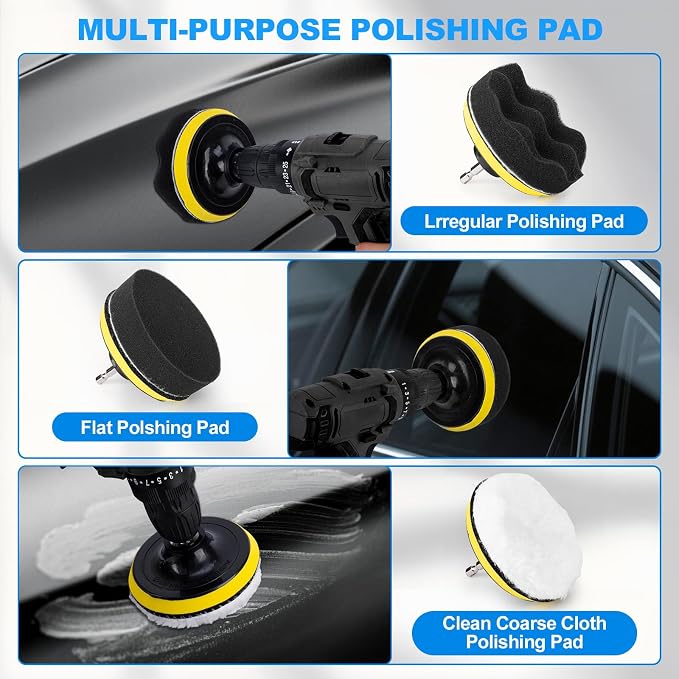 THINKWORK Car Detailing Kit, Car Detailing Brush Set, Car Cleaning Drill Brush - Image 4