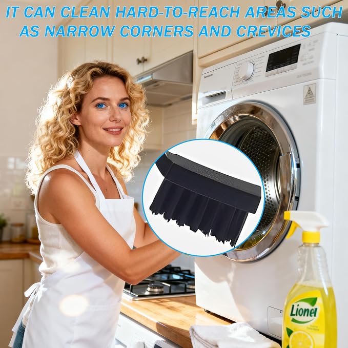 8 Pcs Washing Machine Cleaning Brush, Dryer Vent Cleaner Kit, Long Handle - Image 7