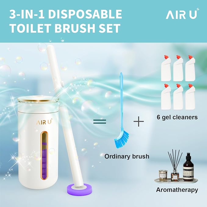 48 Count Disposable Toilet Brush Heads, Toilet Bowl Wand Refills - Image 5