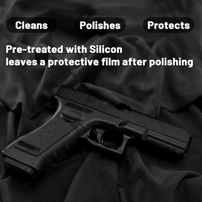 PINGMIC 12 ''×12 '' Silicon Gun Cloth and Gun Cleaning Cloths, - Image 2