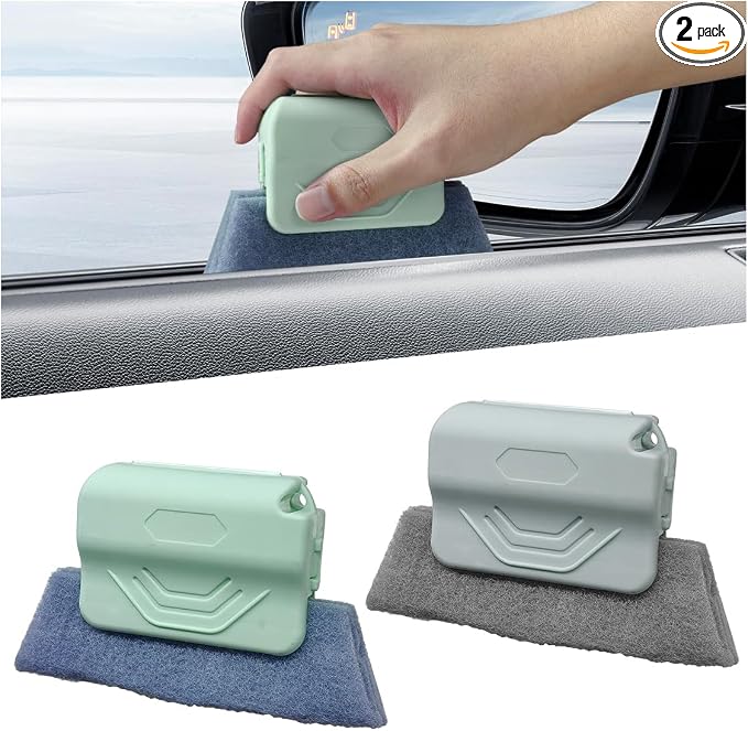 2PCS Magic Window Track Cleaner, Window Groove Cleaning Brush Tools Set by Unknown