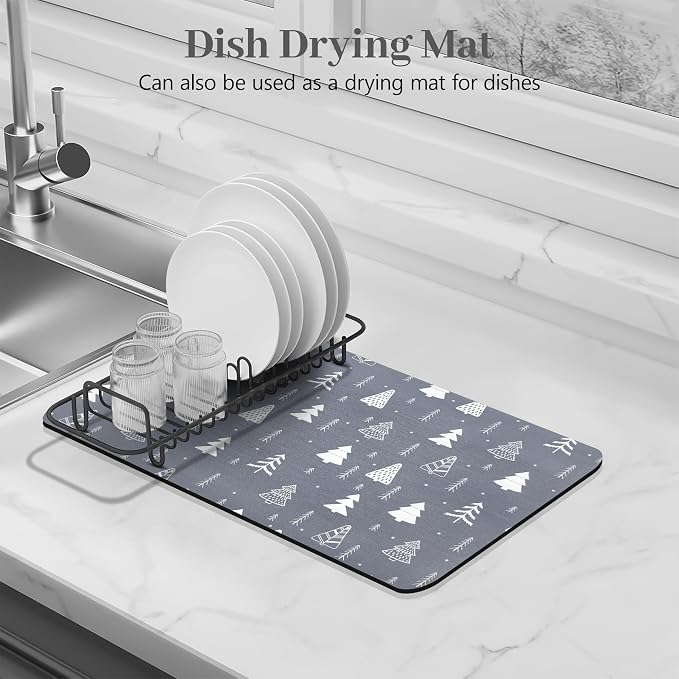 Bloss Coffee Mat, Christmas 12"x19" Bar Mat - Image 3