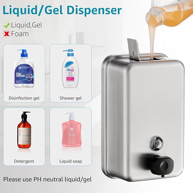Commercial Wall Mount Soap Dispenser - Image 7