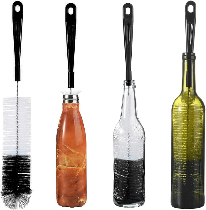 ALINK 16 inch Extra Long Black Bottle Cleaning Brush Cleaner by ALINK