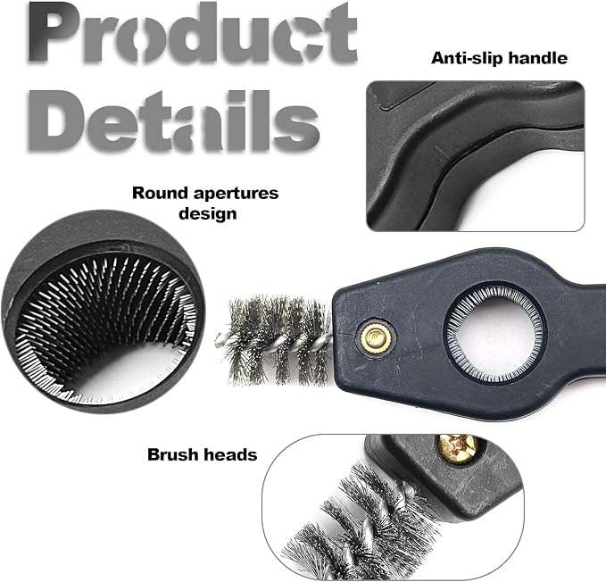 4 in 1 Car Battery Cleaning Brush, Anti-Corrosion Battery Terminals, Copper - Image 5
