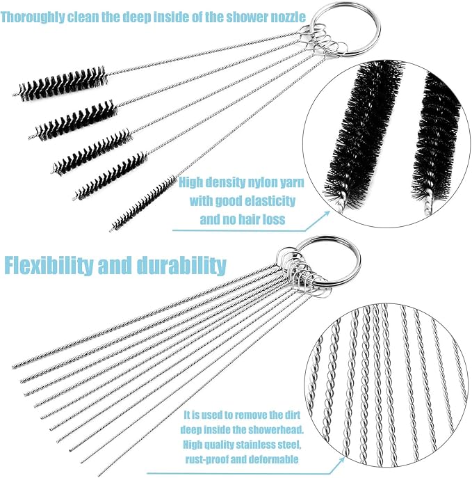 75 Pcs Multiszie Shower Head Cleaner Tool, Shower Head Cleaning Brush - Image 4