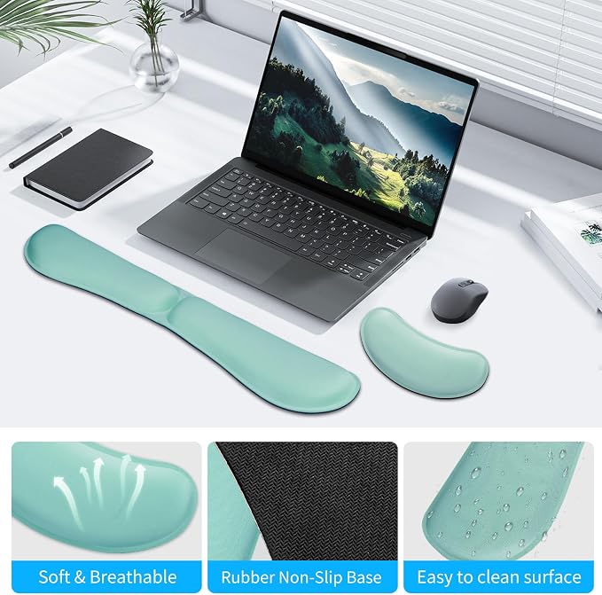 ZIBLY Wrist Rest Keyboard and Mouse Set - Image 6