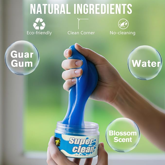 Car Cleaning Gel Car Clean Detailing Putty, Universal Car Interior Cleaner Slime - Image 4