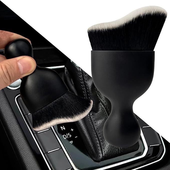 Car Interior Dust Brush, Auto Detailing Brush, Soft Bristles Car Cleaning by XYNorth