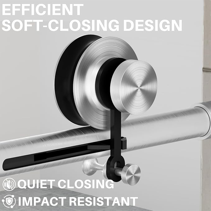 WinZo Frameless Shower Door 50-54 in W x 75 in H, Sliding Shower Door - Image 4