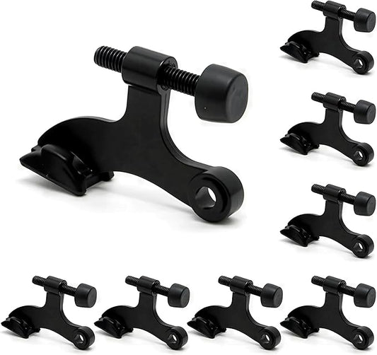 8 Pack Hinge Pin Black Door Stopper, Adjustable Heavy Duty Hinge Pin Door Stop by SUNTAI