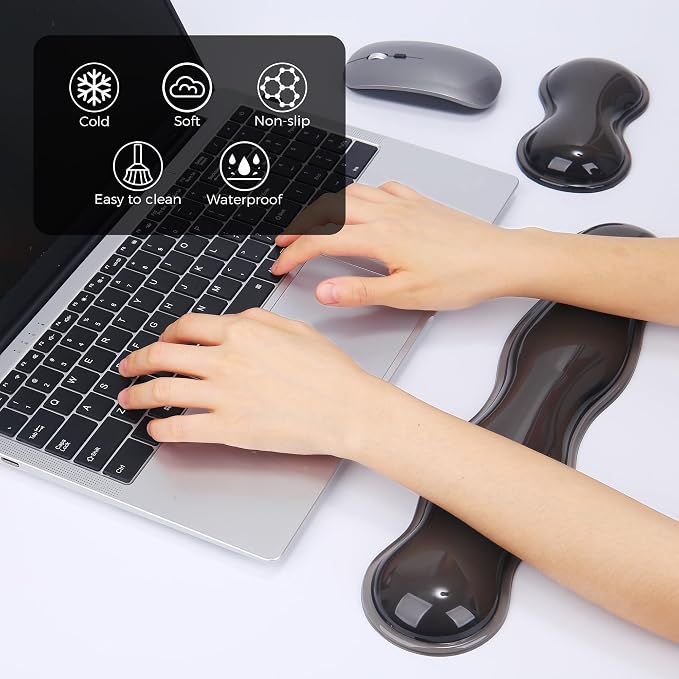 Gel Wrist Rest for Keyboard and Mouse, Wrist Rest for Keyboard, Mouse Wrist - Image 2