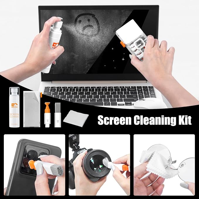 walrfid Laptop Keyboard Cleaner Kit, 15-in-1 Computer Screen Cleaning Brush Tool - Image 3