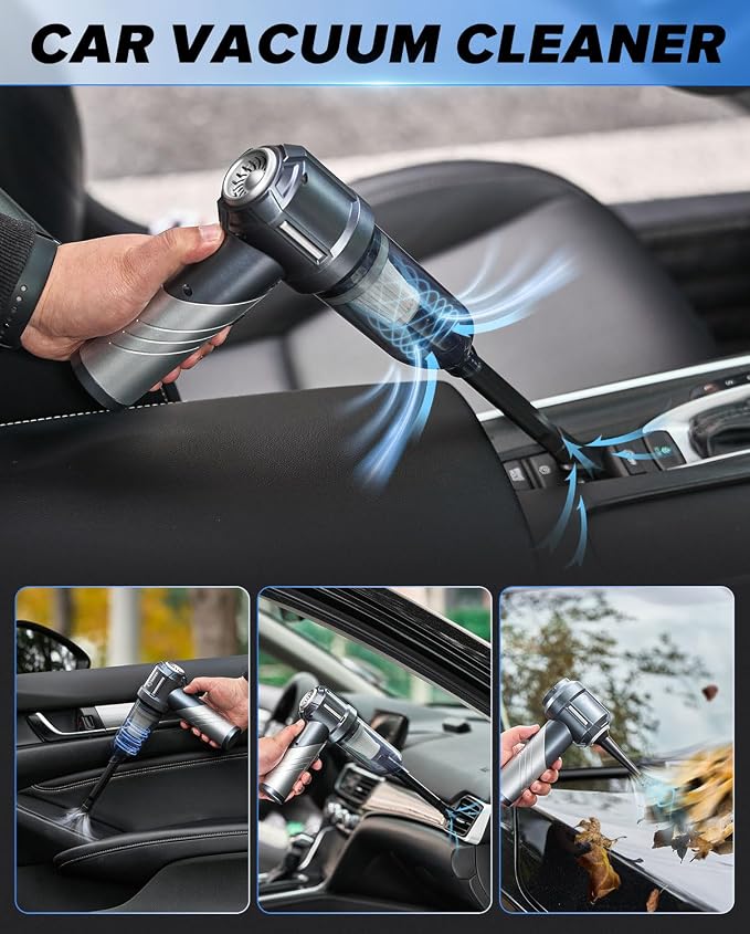 Saker Car Vacuum Portable Cordless, Foldable Mini Handheld Vacuum Cordless and - Image 4