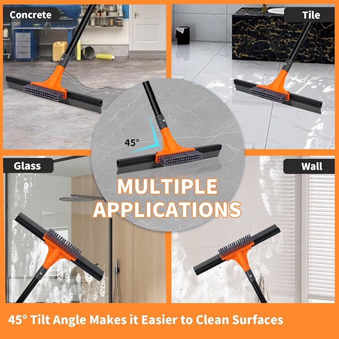 Rubber Floor Squeegee for Concrete Tile Floor, Large Water Squeegee Heavy Duty - Image 6