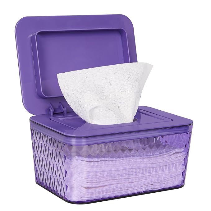 Wipes Dispenser, One-Handed Operation Wipe Holder by Whiidoom