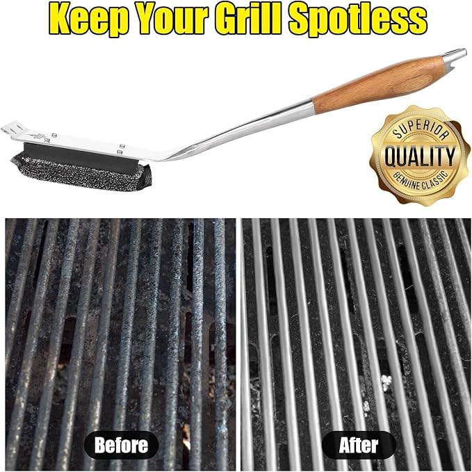 BBQ Replaceable Scraper Cleaning Head, Durable - Image 2