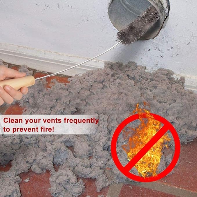 Sealegend 2 Pieces Dryer Vent Cleaner Kit and Flexible Dryer Lint Brush Vacuum - Image 4
