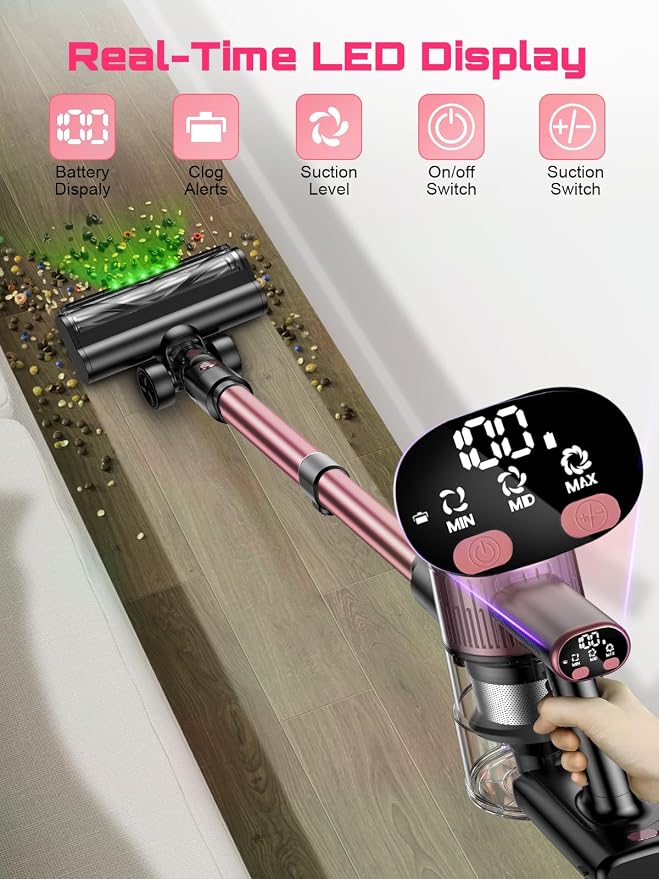 Cordless Vacuum Cleaner, 10 in 1 Stick Vacuum - Image 3