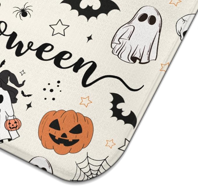 Halloween Dish Drying Mat for Kitchen Counter, Horror Halloween Pumpkin Skull - Image 6