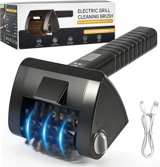 Electric Grill Brush, Cordless Rechargeable BBQ Cleaner, 2-Speed Control by Unknown