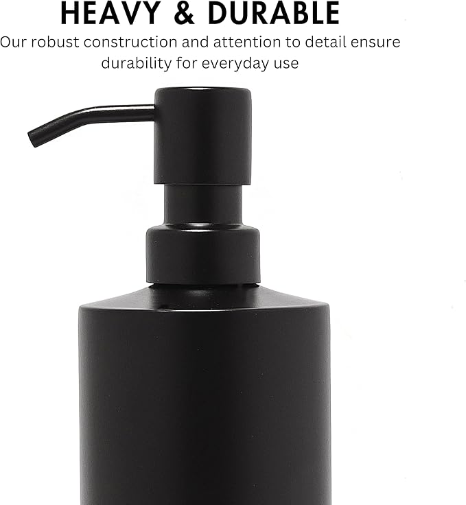 Black Soap Dispenser Stainless Steel - Image 3