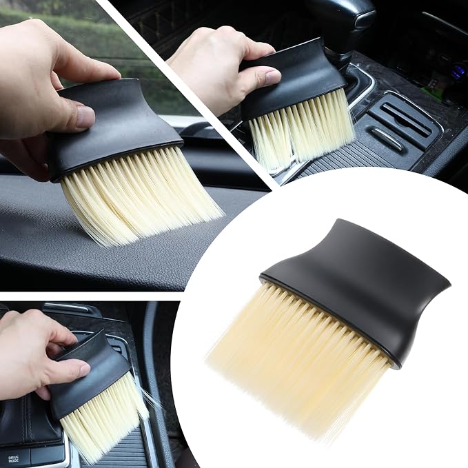 4 Pcs Car Interior Cleaning Brush Automotive Interior Dusting Brush Soft - Image 6