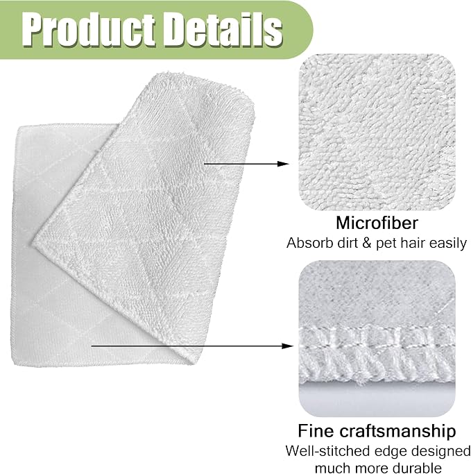 Light 'N' Easy Steam Mop Pads Replacement Reusable - Image 3