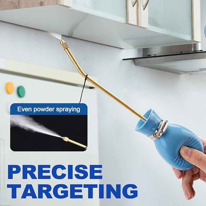Powder Duster, Large Diatomaceous Earth Bulb Duster Applicator - Image 4