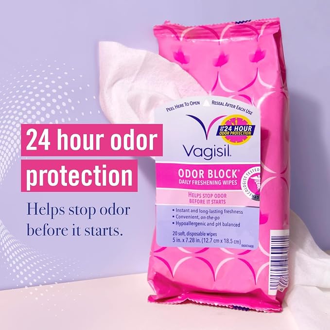 Vagisil Odor Block Daily Freshening Wipes - Image 2