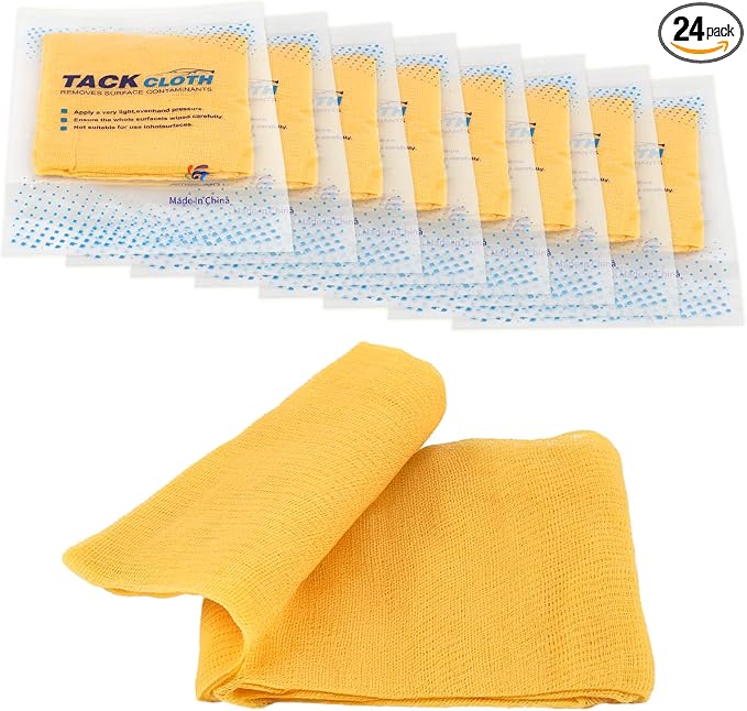 24 Pack Tack Cloths, Tack Rags for Woodworking, 17.7 x 35.4 in Tac Cloth Dust by Unknown