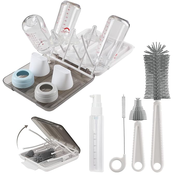 Baby Bottle Brush, 6 in 1 Bottle Cleaner Set by MothersMust-haveGiftsList
