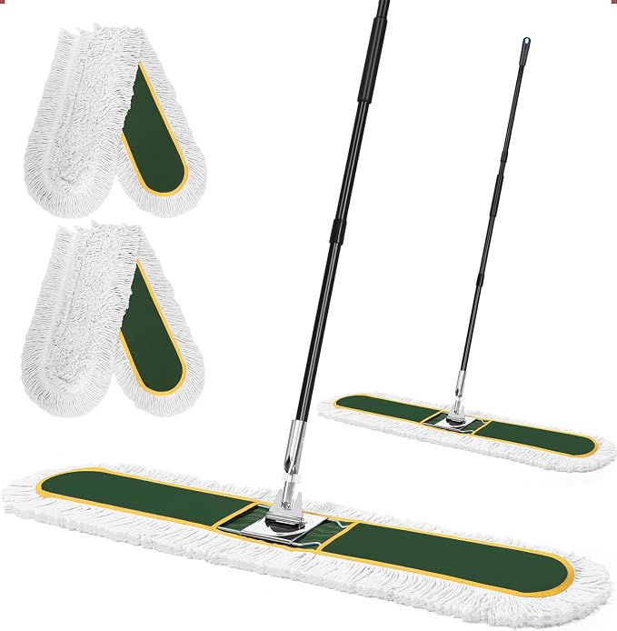 48" Commercial Industrial Dust Mop, CLDREAM Heavy Duty Floor Sweeper by Makecleaningmoreefficient
