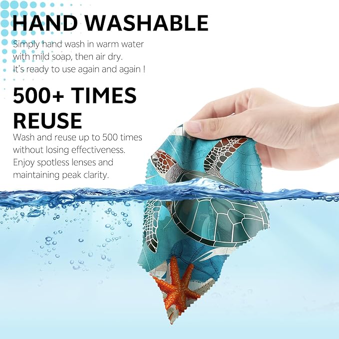 6 PCS Glasses Cleaning Cloth Eyeglass Lens Cleaning Cloth Eyeglasses Wipes - Image 5