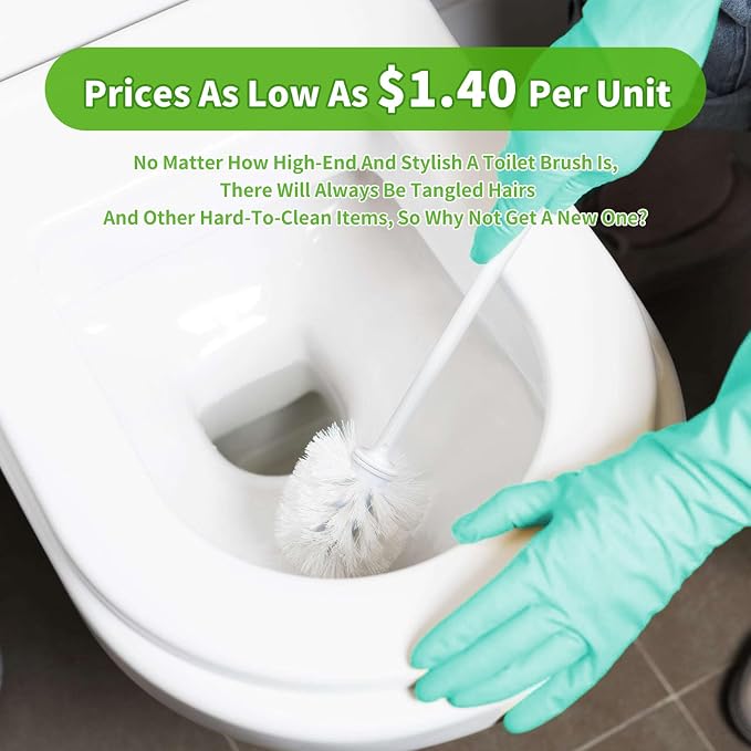 35pcs Toilet Brushes Pack Toilet Brush Only Long Toilet Brush Heavy Duty Toilet - Image 3
