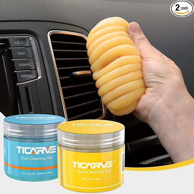TICARVE 2Pack Cleaning Gel for Car Putty Car Cleaning Auto Gel Detail Tools Car by TICARVE