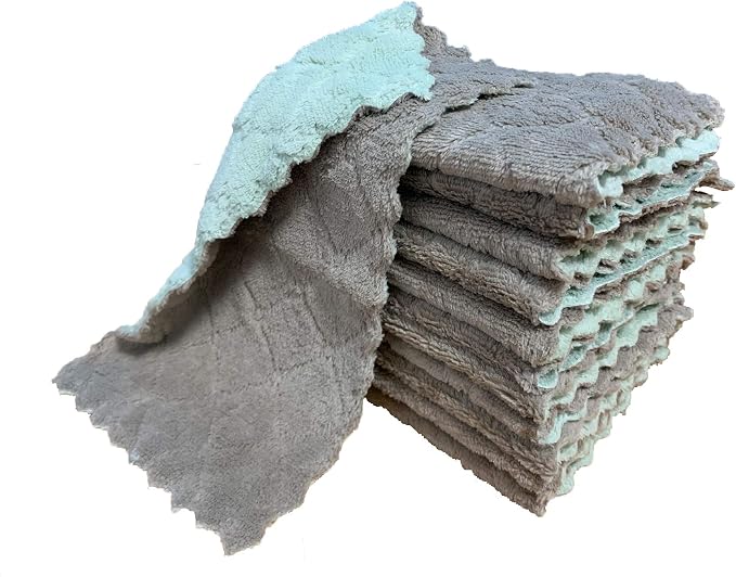 kimteny 12 Pack Kitchen Cloth Dish Towels, Premium Dishcloths, Super Absorbent - Image 8