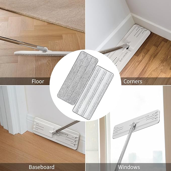 10Pcs Joymoop Mop Replacement Pads, 13 * 4.9'' Universal Mop Pads Mop Head - Image 5