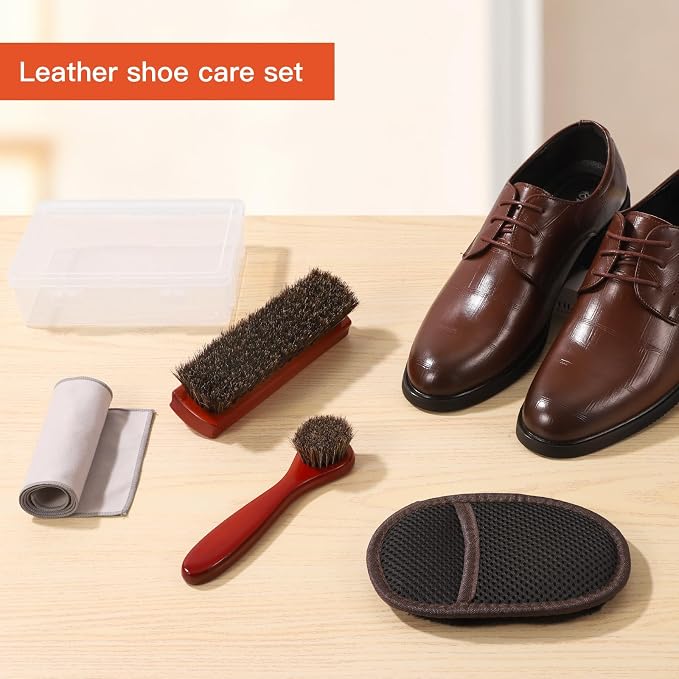 Horsehair Shine Shoes Brush Kit, Horse Hair Brush - Image 6