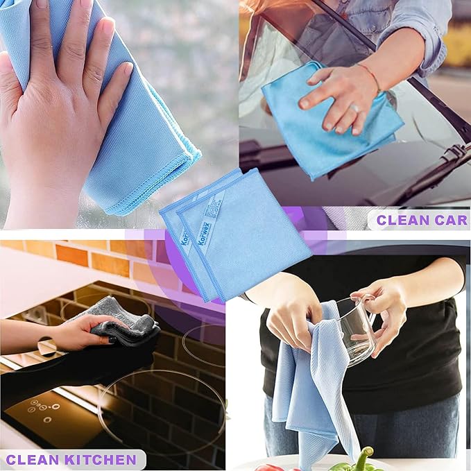 Longmann Window Cleaning Cloth, Glass Cloth, Cleaning Cloth, Streaks Schatches - Image 3