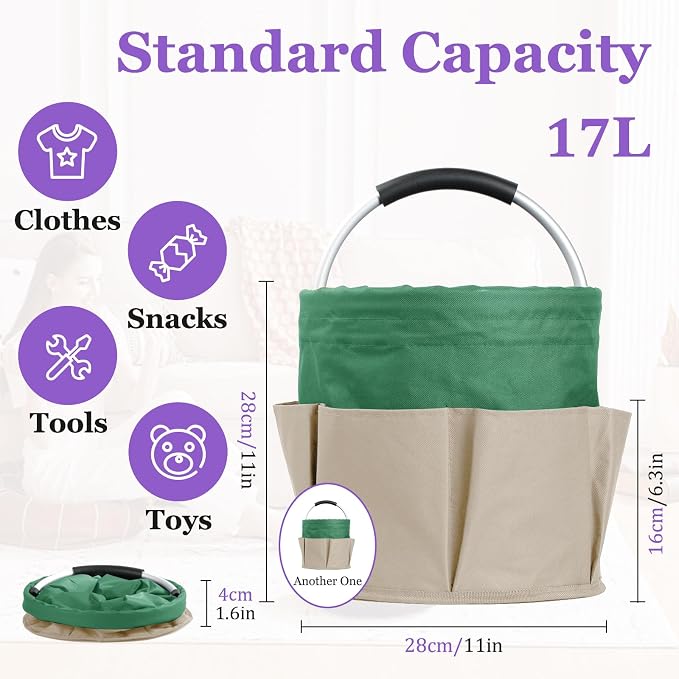 Set of 2 Foldable Cleaning Caddy - Image 2