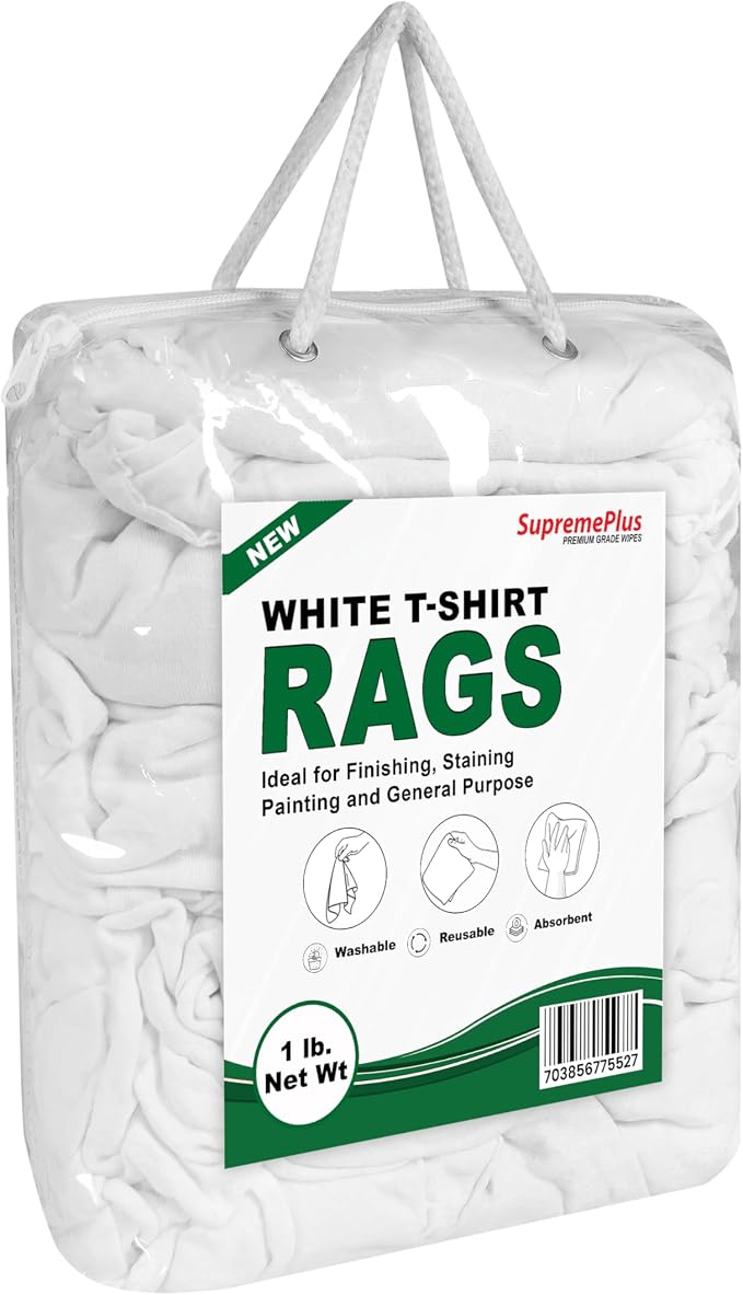 Premium White T-Shirt Cleaning Rags – White Cotton Rags - Image 2