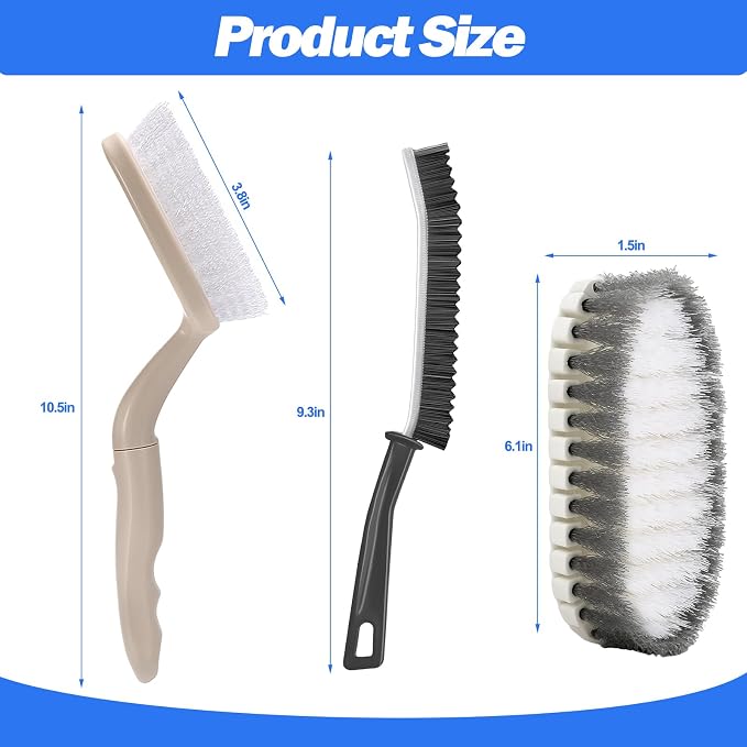 XANGNIER Bathtub Cleaning Brush Tools Kit, Shower Scrub Brushes Set - Image 7