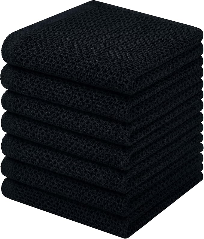 Homaxy 100% Cotton Waffle Weave Kitchen Dish Cloths, Quick Drying Dish Rags by Homaxy