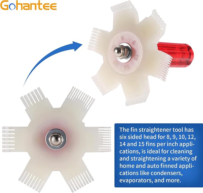 AC Fin Straightener Air Conditioner Fin Comb Radiator Condenser Cleaner Repair - Image 5
