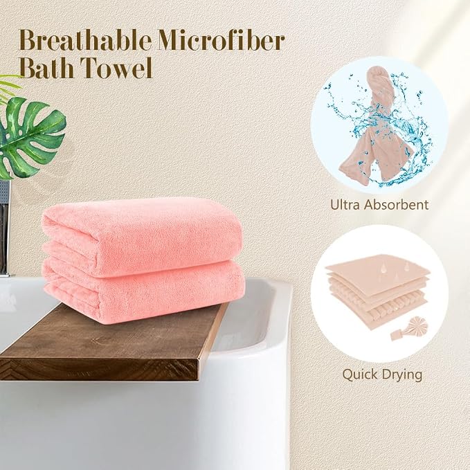 Orighty Microfiber Bath Towels Pack of 2 - Image 5