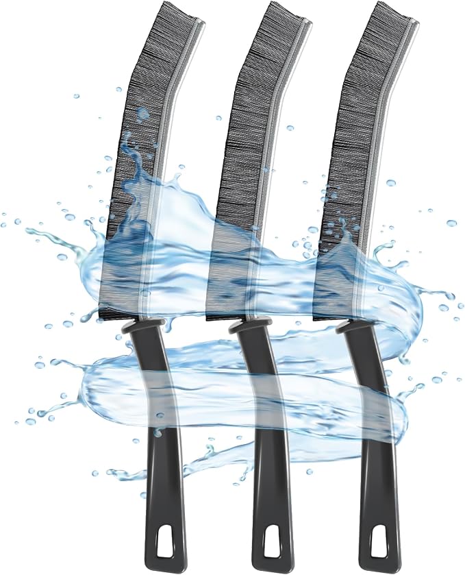 3Pcs Crevice Gap Cleaning Brush, Hard Bristle Brushes by IBBCreviceCleaningTool