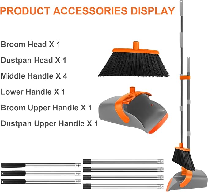 Broom and Dustpan Set, Large Broom - Image 4