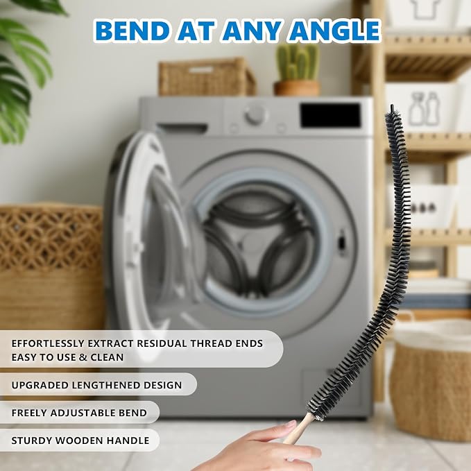 Full-Bristle Dryer Vent Cleaner Brush, Dryer Lint Brush and Lint Removal Tool - Image 4
